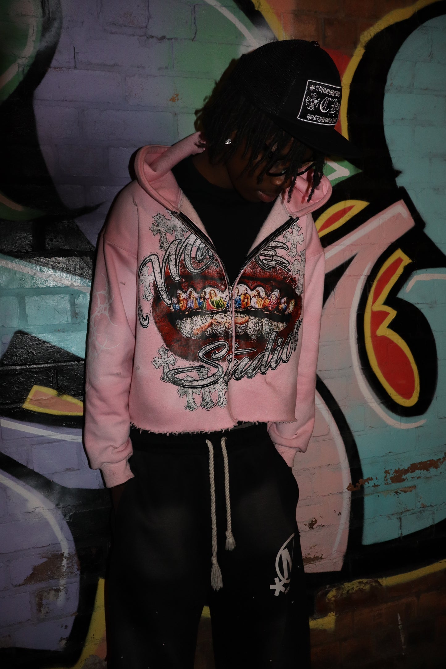 MINKS GRILLZ ZIP UP PINK