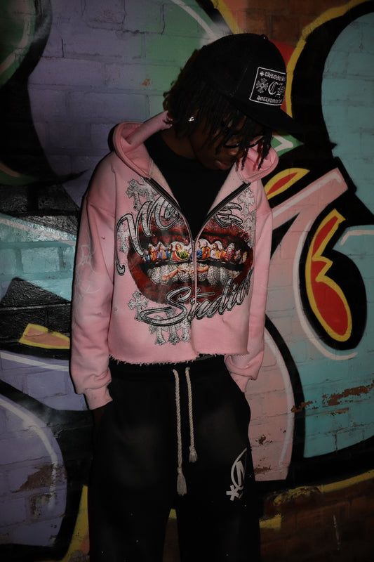 MINKS GRILLZ ZIP UP PINK